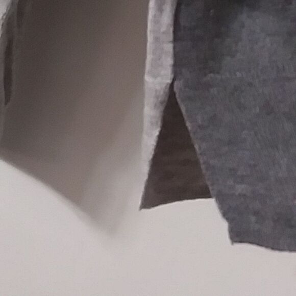 The Limited Sweater Wool Women's V Neck Pullover Color Block Light / Dark Gray M - Picture 9 of 13